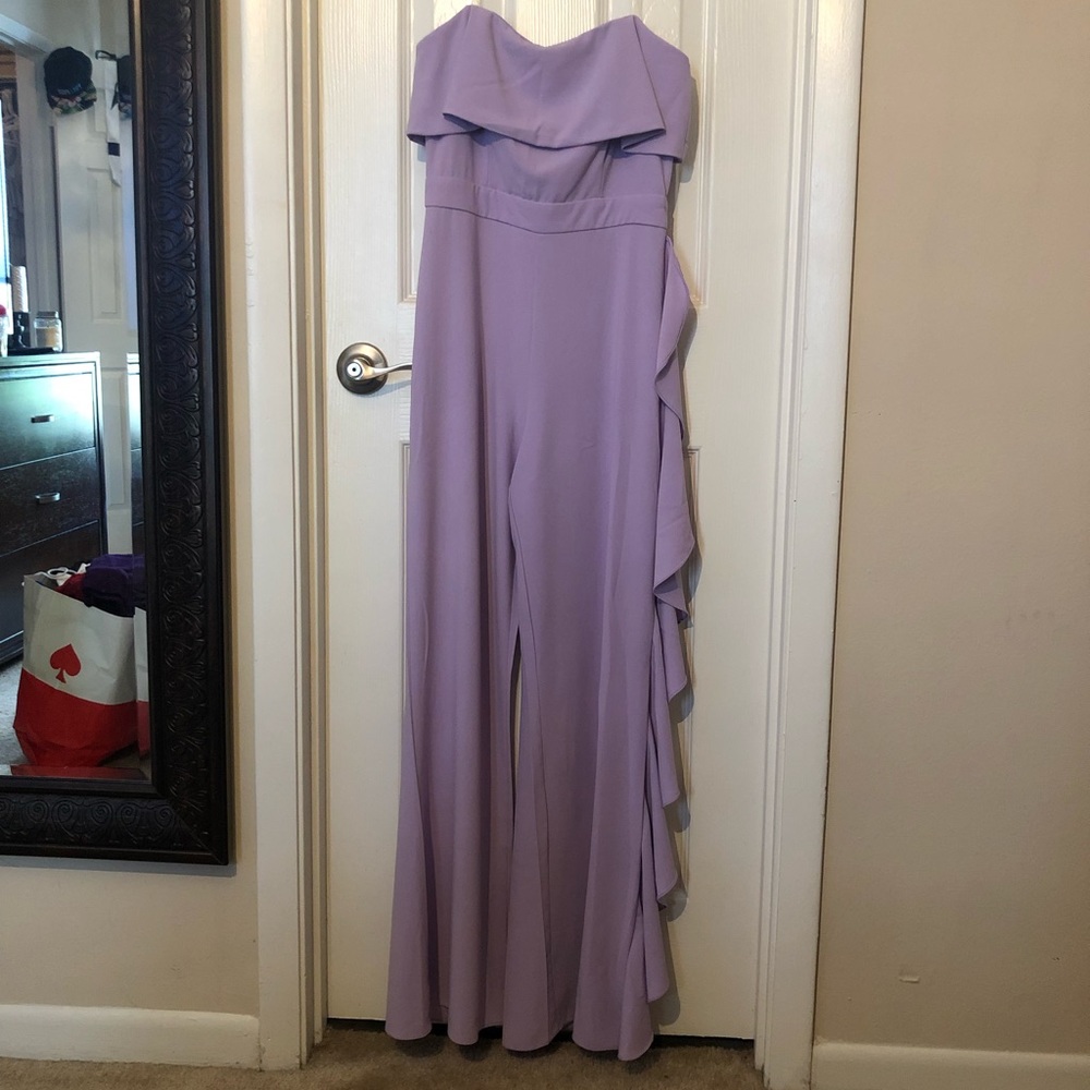 Lilac fringe jumpsuit